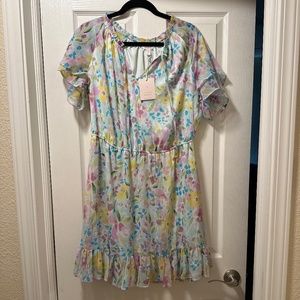 LC Lauren Conrad Floral Dress - Plus Size 0X